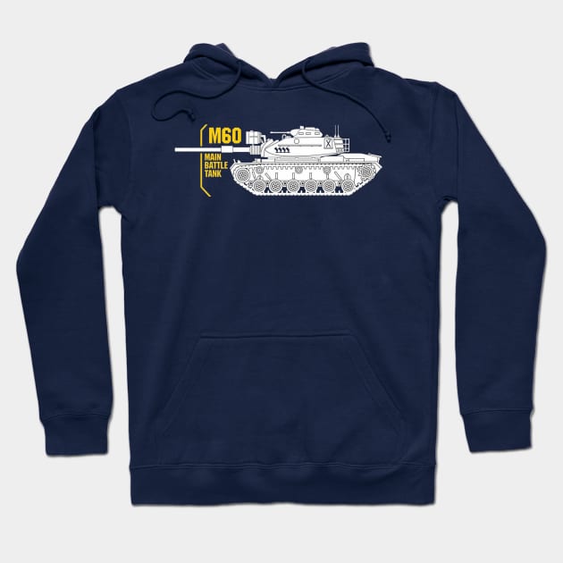 Main Battle Tank M60 Hoodie by Aim For The Face